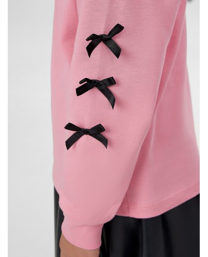 Лонгслив розовый