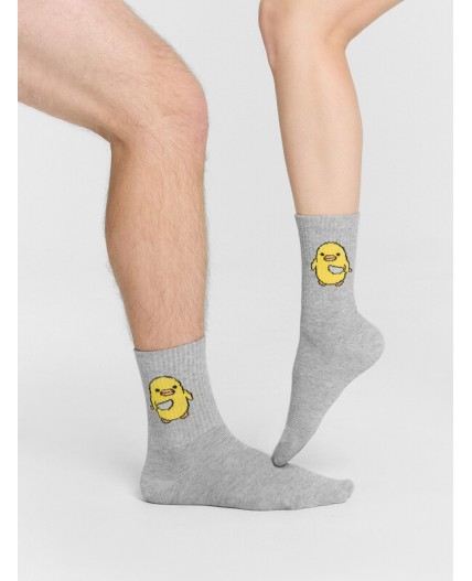 Носки серый меланж