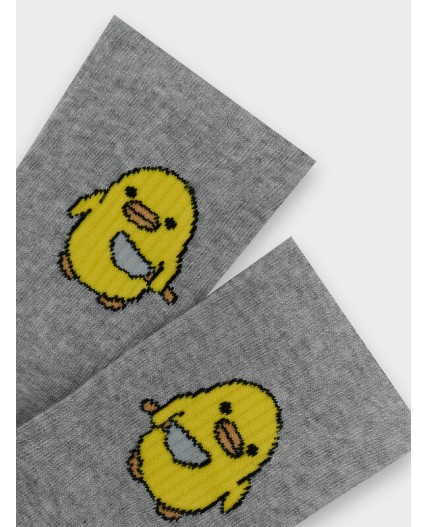 Носки серый меланж