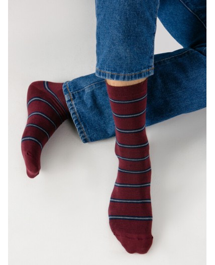 Носки бордовый