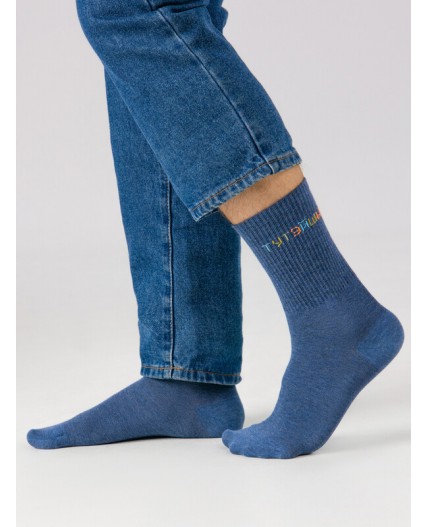 Носки св.джинсовый меланж