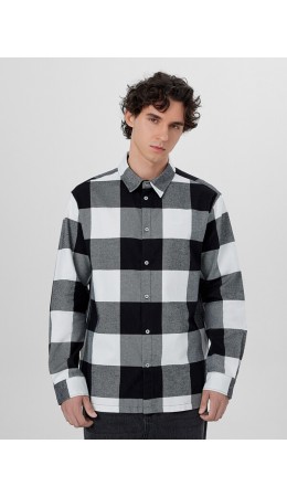 Рубашка серая клетка