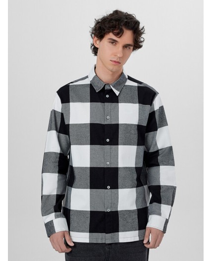 Рубашка серая клетка