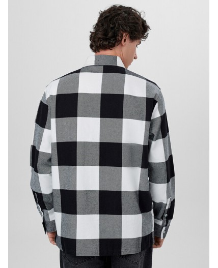 Рубашка серая клетка