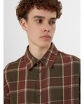 Рубашка коричневая клетка