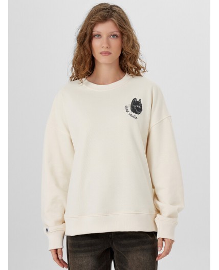 Свитшот молочный +печать2