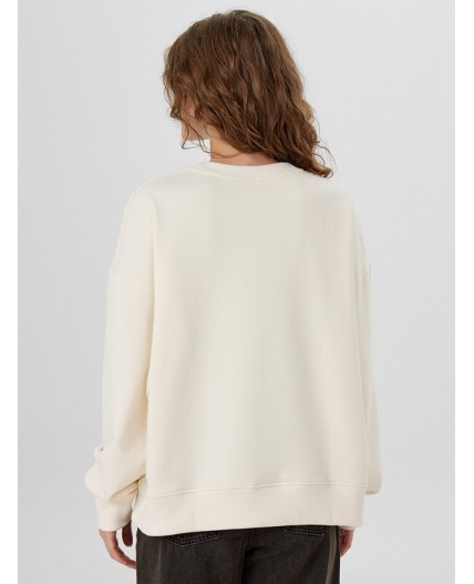 Свитшот молочный +печать2