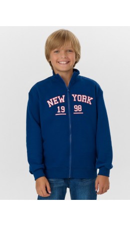 Толстовка сапфировый +печать