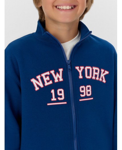 Толстовка сапфировый +печать