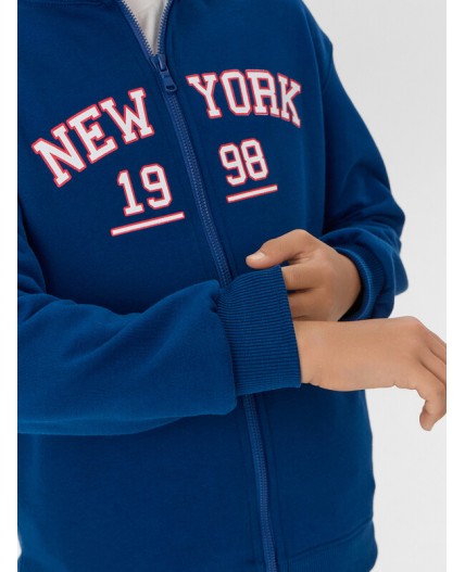 Толстовка сапфировый +печать