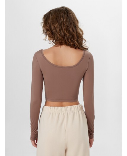 Джемпер кофейный