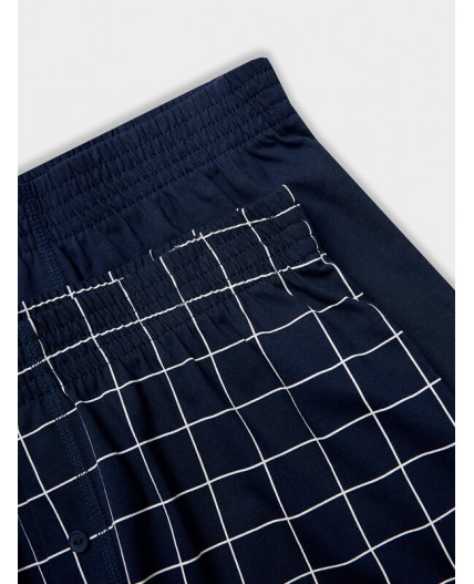 Трусы клетка на т.синем +т.синий