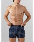 Трусы клетка на т.синем +т.синий