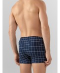 Трусы клетка на т.синем +т.синий