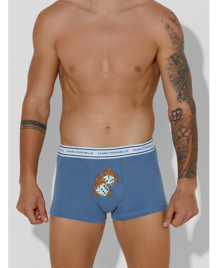 Трусы джинс +печать