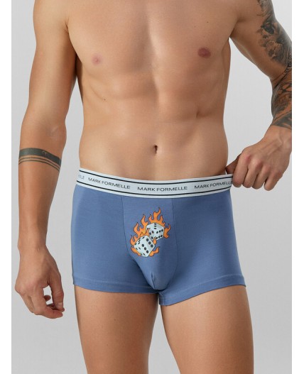 Трусы джинс +печать