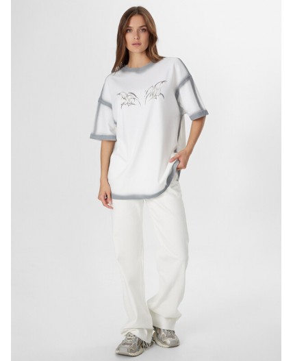 Футболка белый +печать4