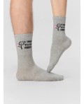 Носки серый меланж