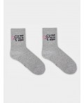 Носки серый меланж