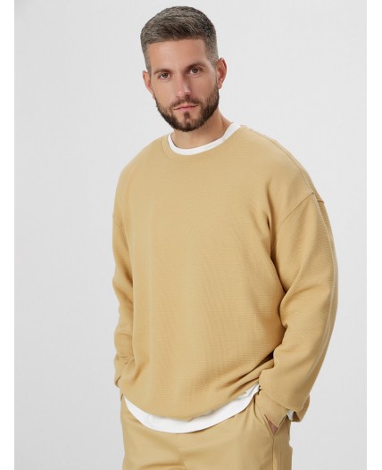 Лонгслив песчаный