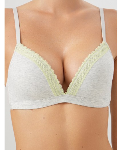 Бюстгальтер серый меланж 4306-А-1