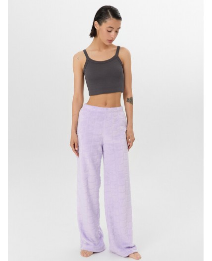 Брюки домашние лиловые котики