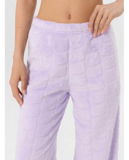 Брюки домашние лиловые котики