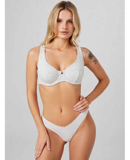 Бюстгальтер серый меланж 4306-А-1