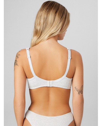 Бюстгальтер серый меланж 4306-А-1