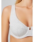 Бюстгальтер серый меланж 4306-А-1