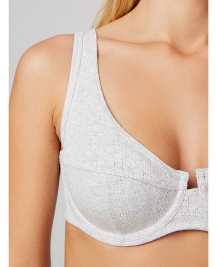 Бюстгальтер серый меланж 4306-А-1