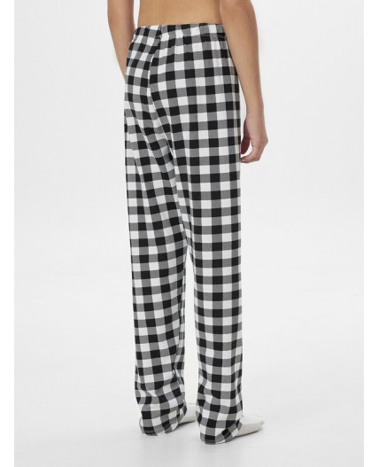 Комплект персик ++ч/б клетка