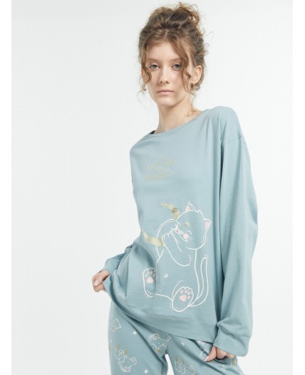 Комплект сланец +котики со звездами