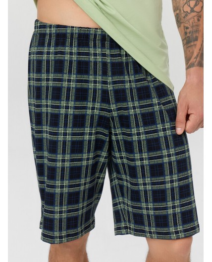 Комплект св.зеленый +клетка на черном