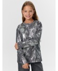 Лонгслив графит +т.серебристое напыление