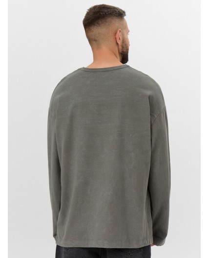 Лонгслив ACID WASH св.серый