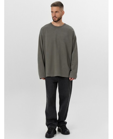 Лонгслив ACID WASH св.серый