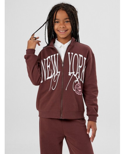 Толстовка шоколад +печать