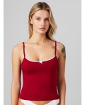 Топ бордовый