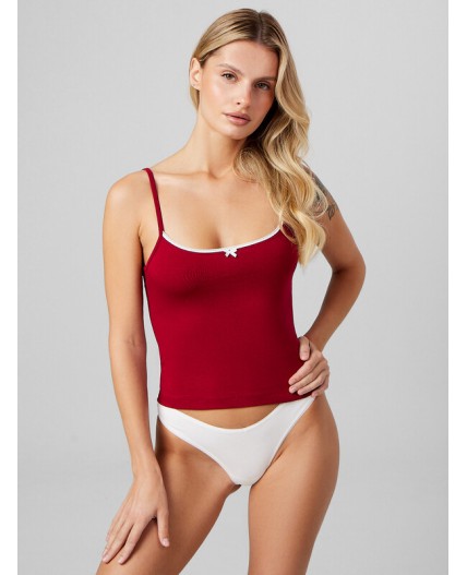 Топ бордовый