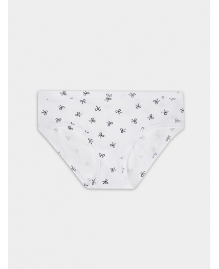 Трусы бантики на белоснежном