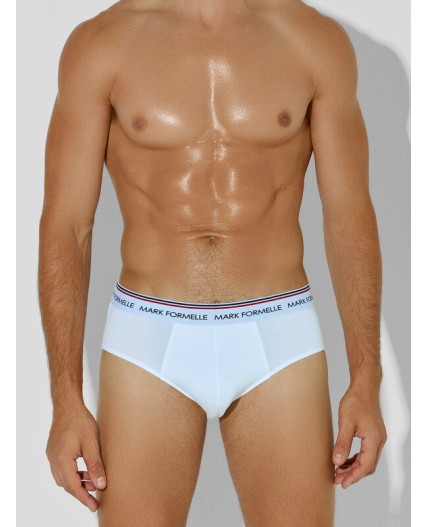 Трусы белый + серый меланж 4306-А +черный1