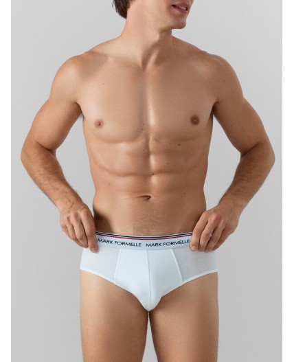 Трусы белый + серый меланж 4306-А +черный1