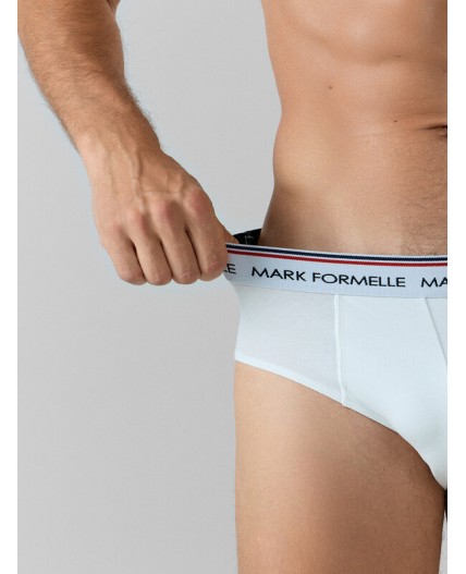 Трусы белый + серый меланж 4306-А +черный1