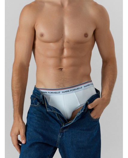 Трусы белый + серый меланж 4306-А +черный1