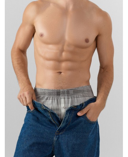 Трусы серая клетка