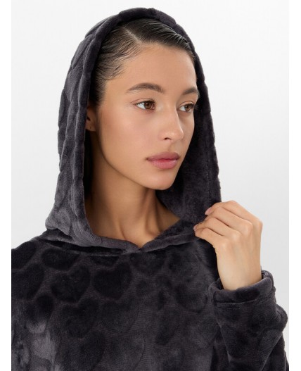 Худи серые сердечки