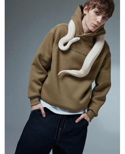 Худи хаки +печать