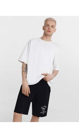 Шорты черный +печать