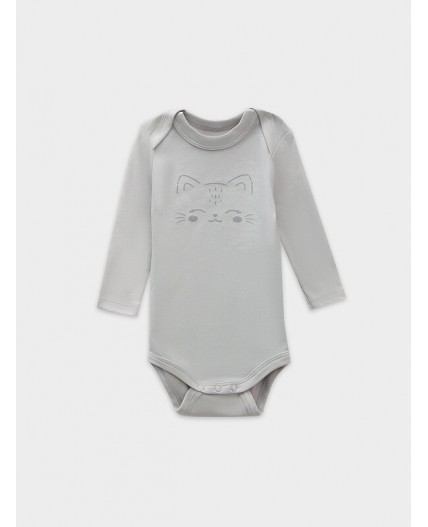 Боди котики на розовом +розово -корич. +серый